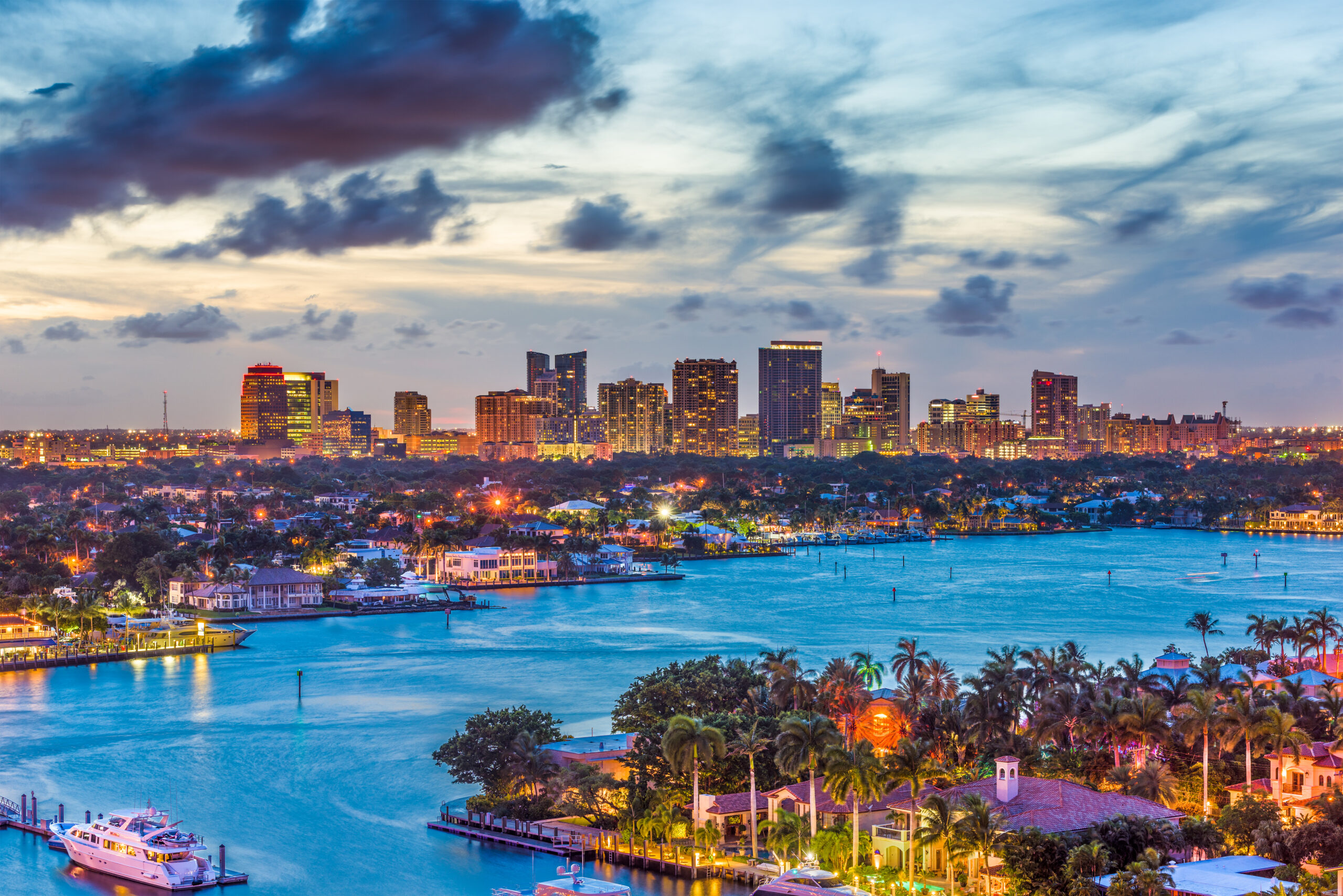 Fort Lauderdale, Florida, USA skyline.