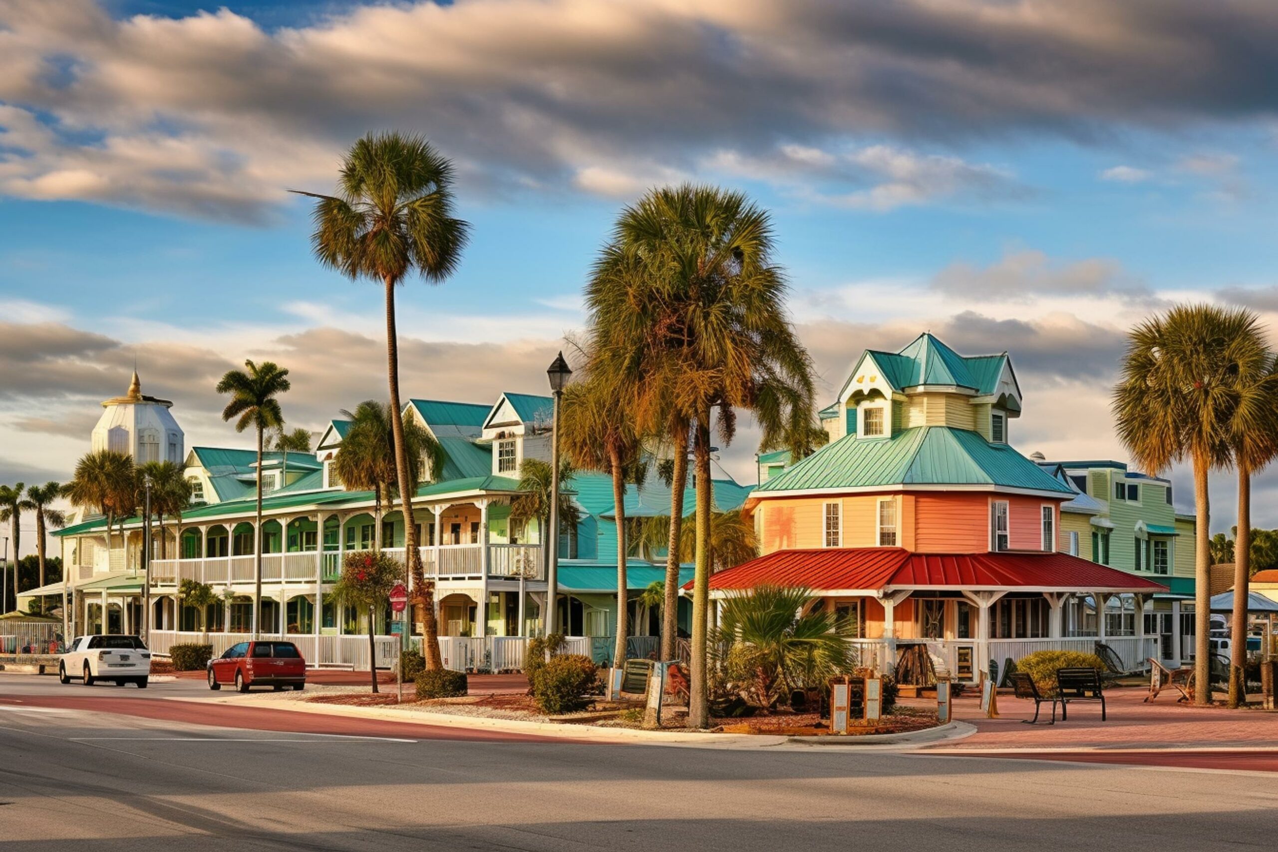 Town on barrier island in Martin County, Florida, USA. Part of Port St. Lucie metro.